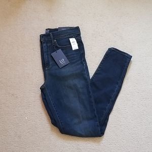 Gap high rise true skinny jeans